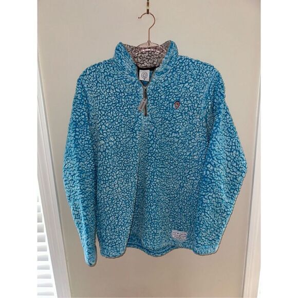 Odd Future Blue Donut Sweater Adult Medium Fleece Quarter Zip Pullover OFWGKTA - Picture 1 of 4